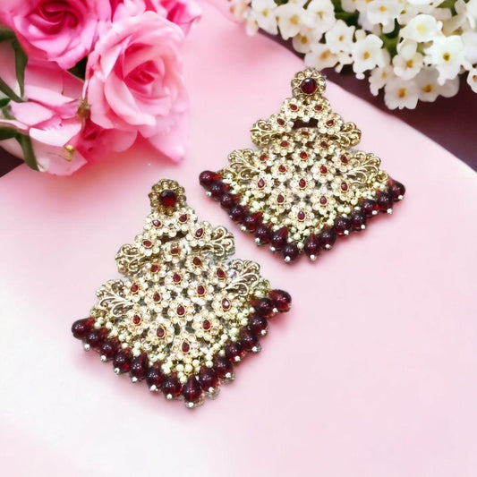 Kundan Earrings, ethnic jewellery, ethnic earrings