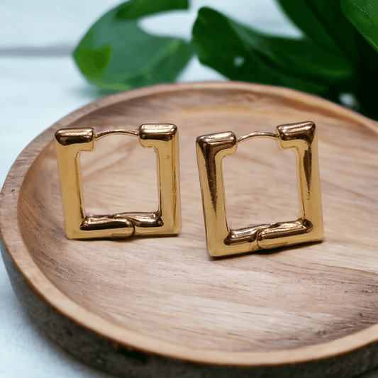 gold hoop earrings