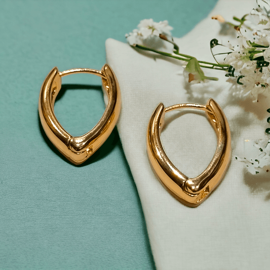 gold hoop earrings