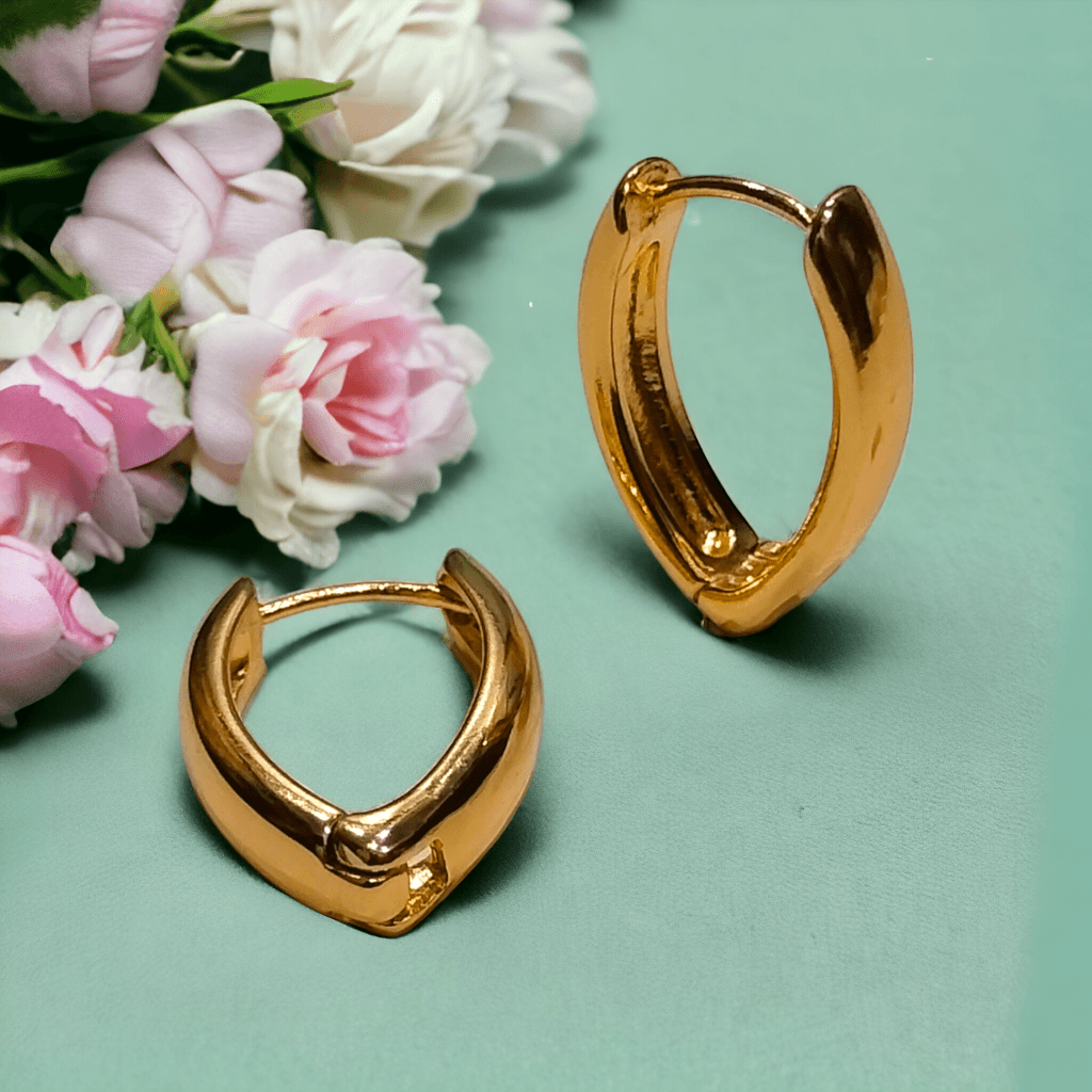 gold hoop earrings