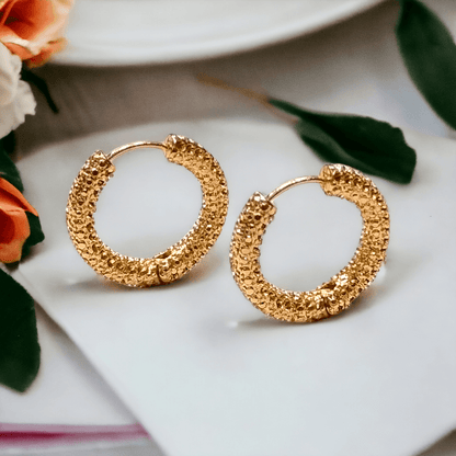 gold hoop earrings