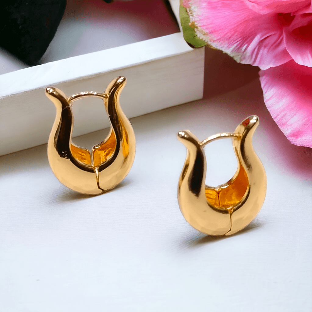 gold hoop earrings