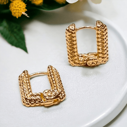 gold hoop earrings