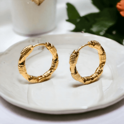 gold hoop earrings