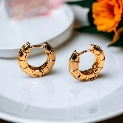 gold hoop earrings