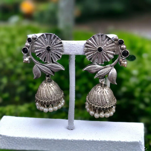 oxidised jhumka