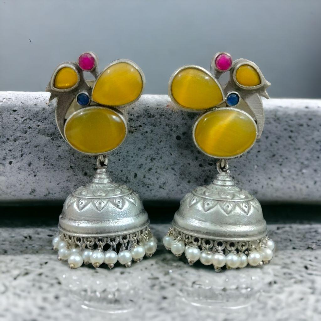 oxidised jhumka