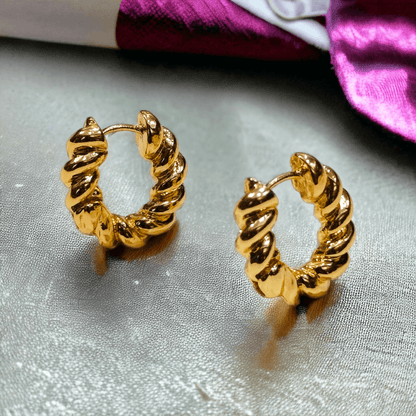 gold hoop earrings