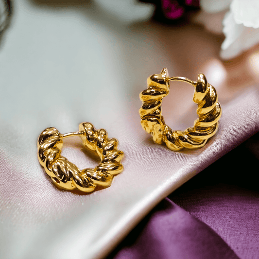 gold hoop earrings