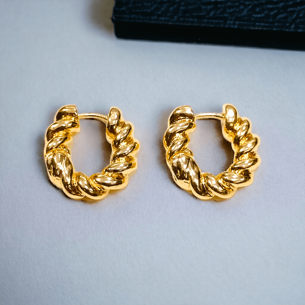 gold hoop earrings