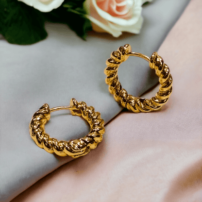 gold hoop earrings