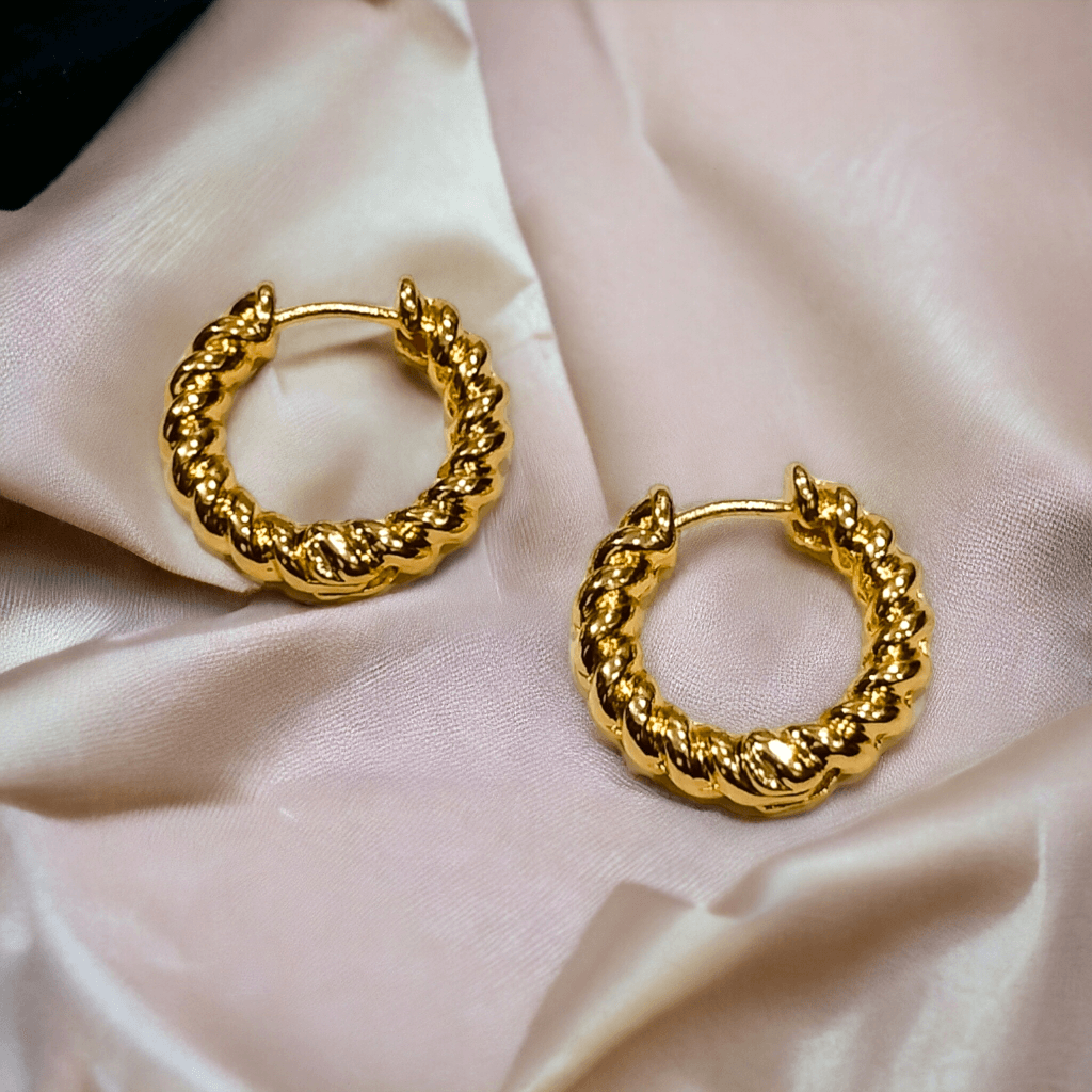 gold hoop earrings