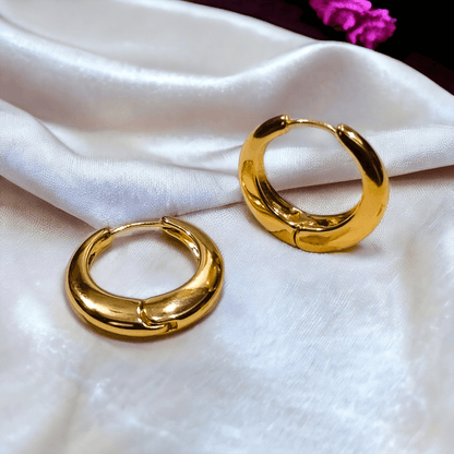 gold hoop earrings