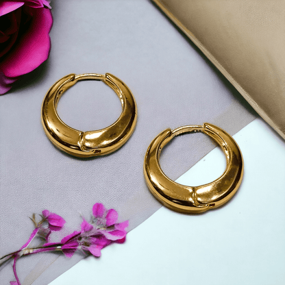 gold hoop earrings