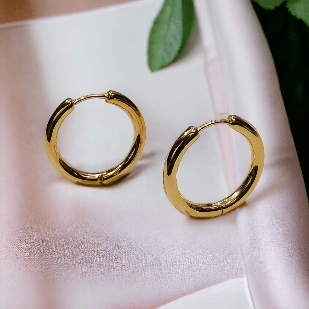 gold hoop earrings