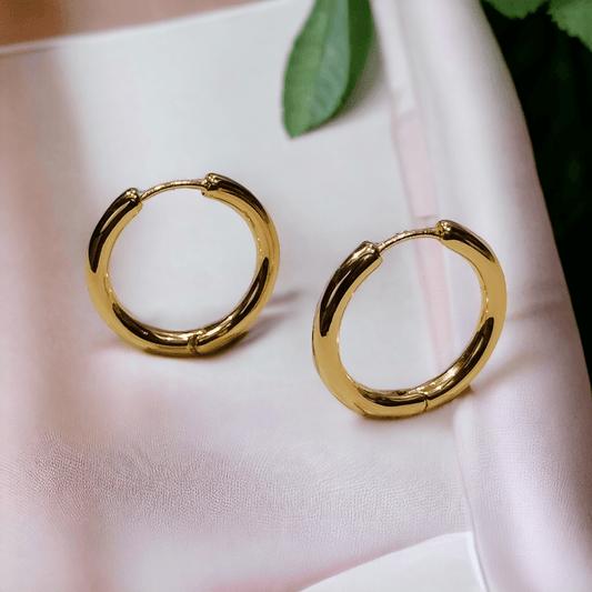 gold hoop earrings