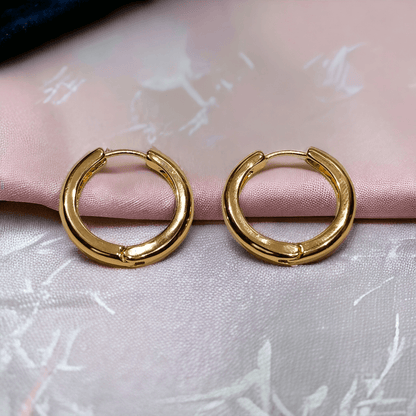 gold hoop earrings