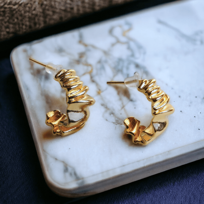 gold hoop earrings