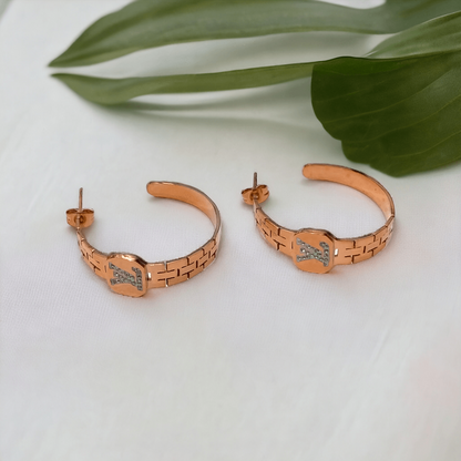 gold hoop earrings