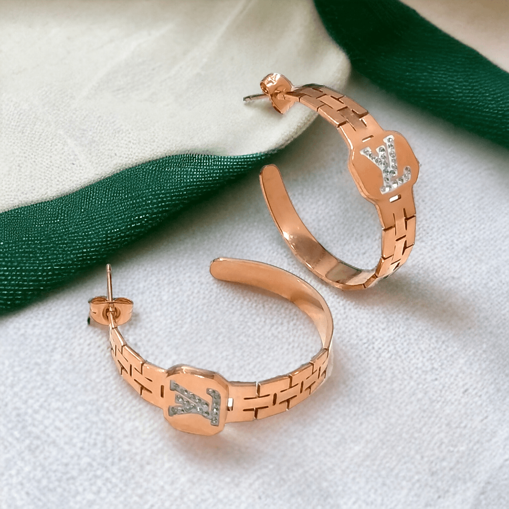 gold hoop earrings