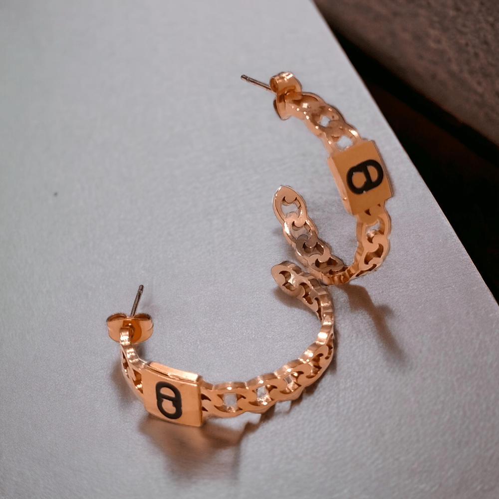 gold hoop earrings