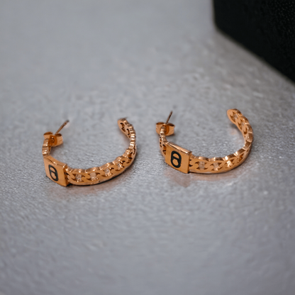 gold hoop earrings