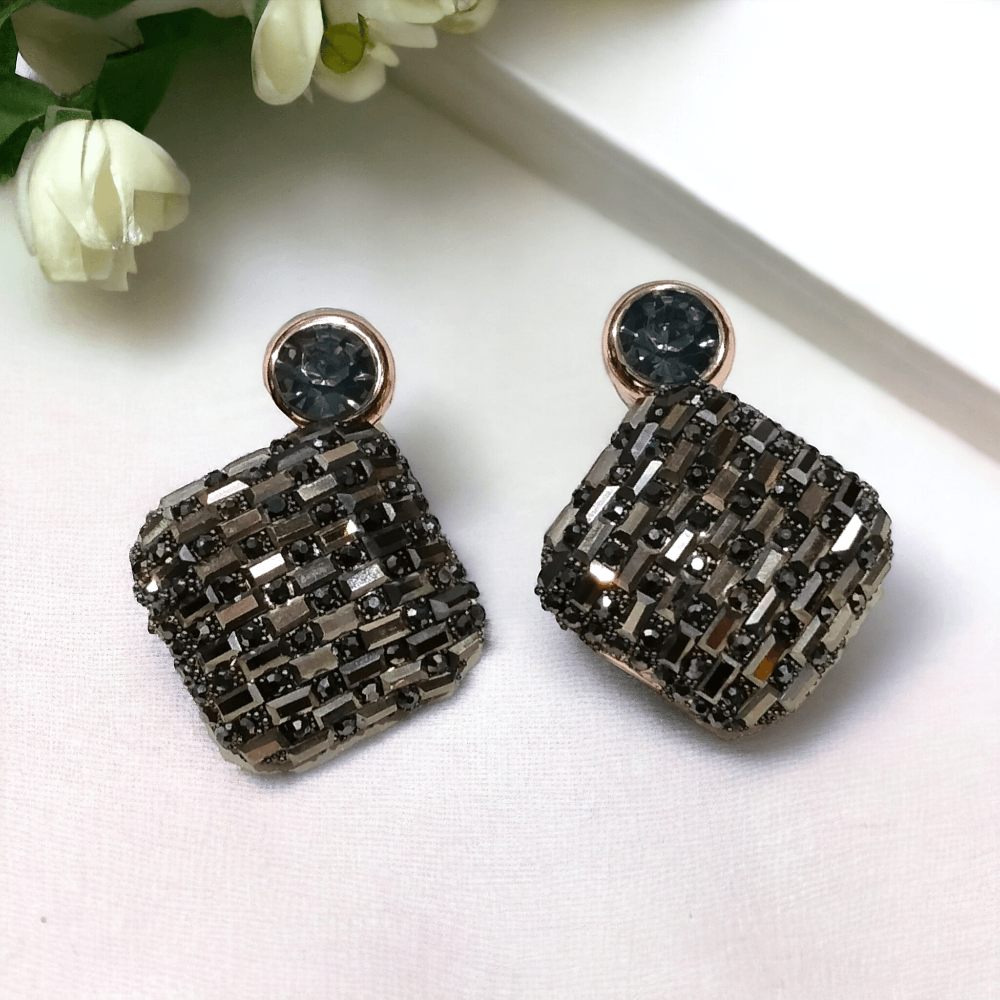 stone earrings, studs