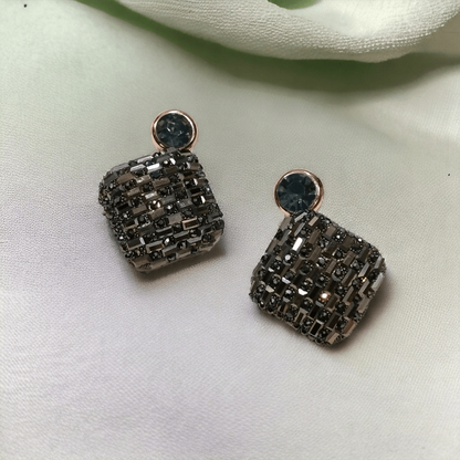 stone earrings, studs