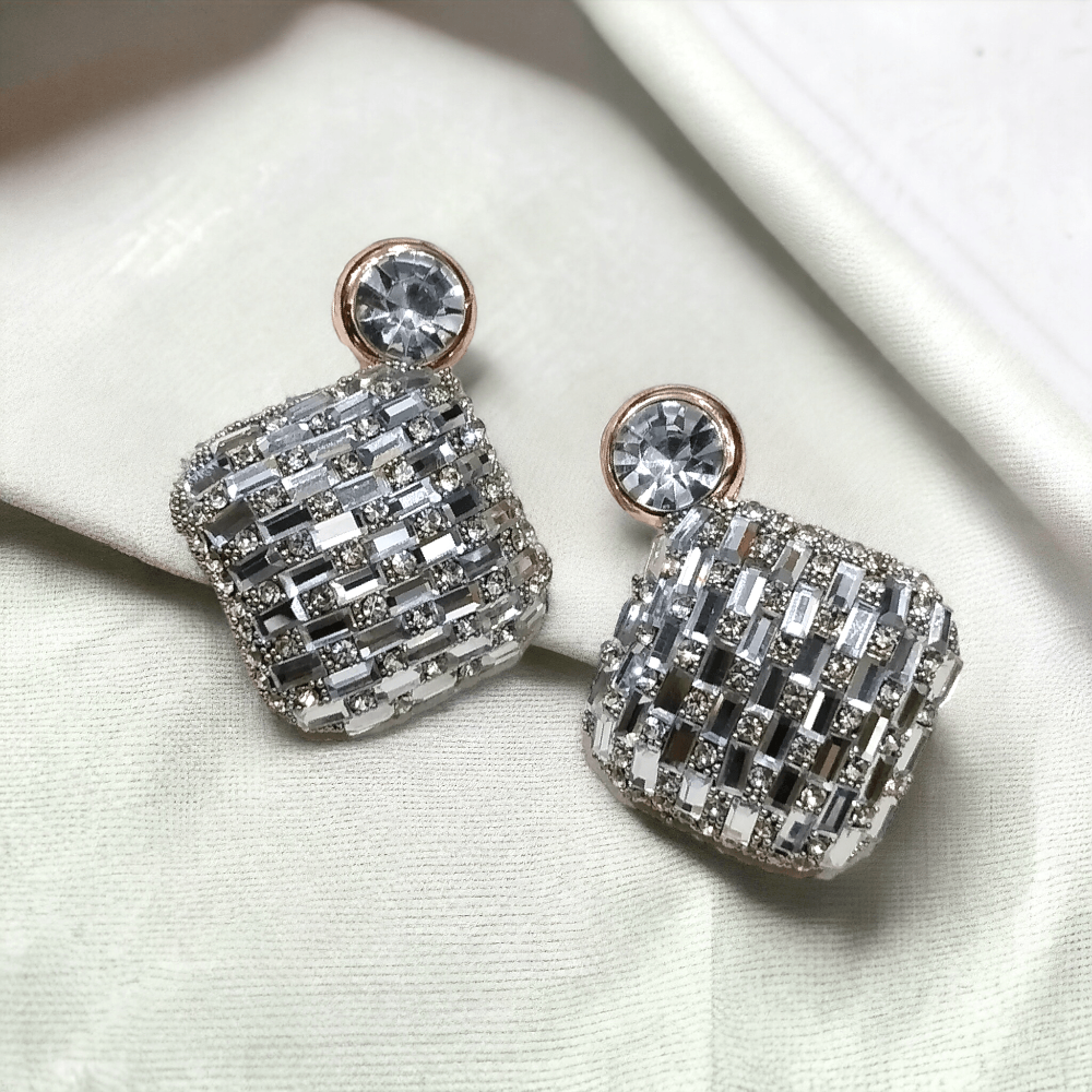 stone earrings, studs