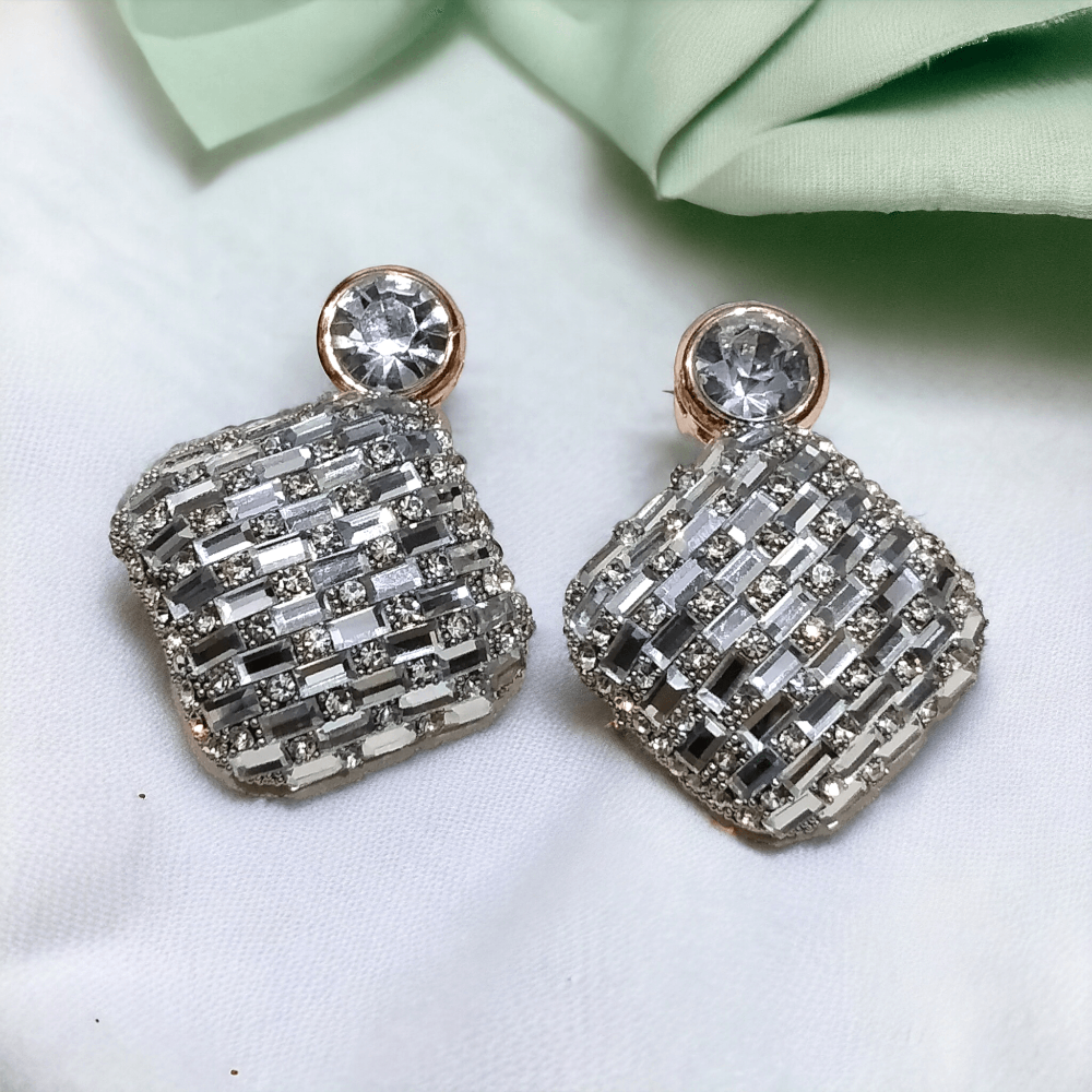 stone earrings, studs