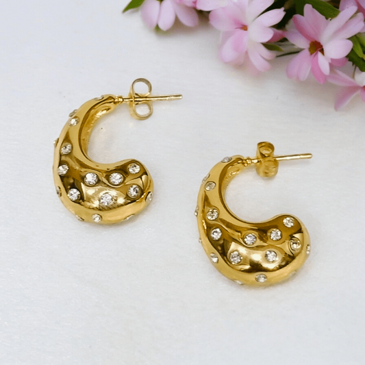 tear drop stud earrings