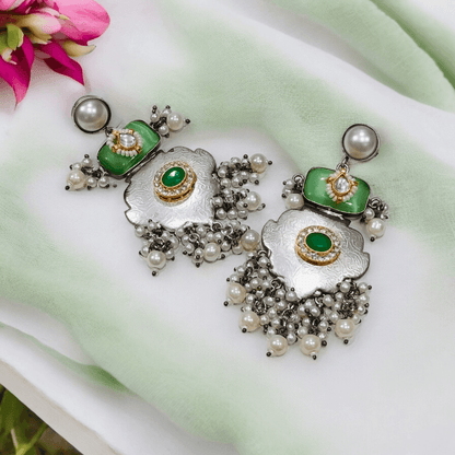 oxidised jhumka