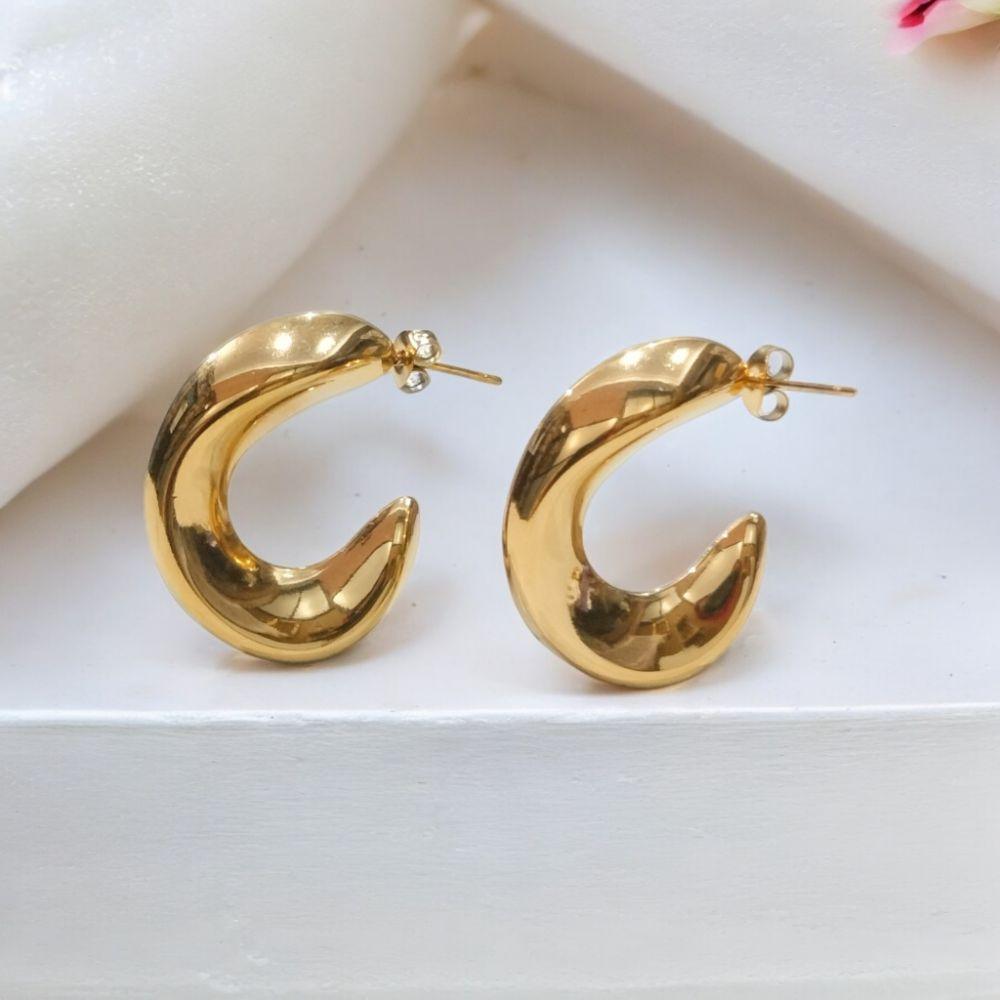 gold hoop earrings