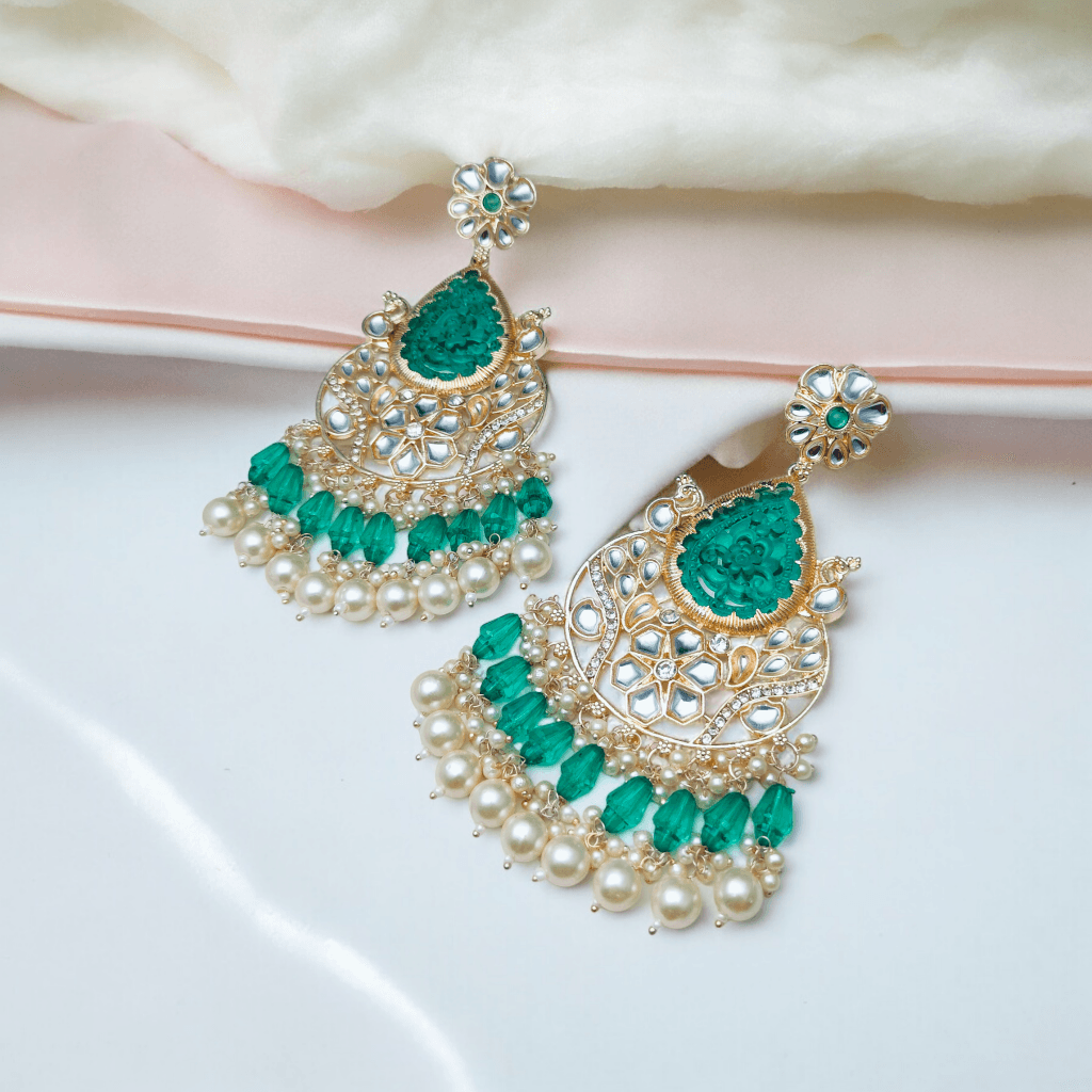 Kundan Earrings, ethnic jewellery