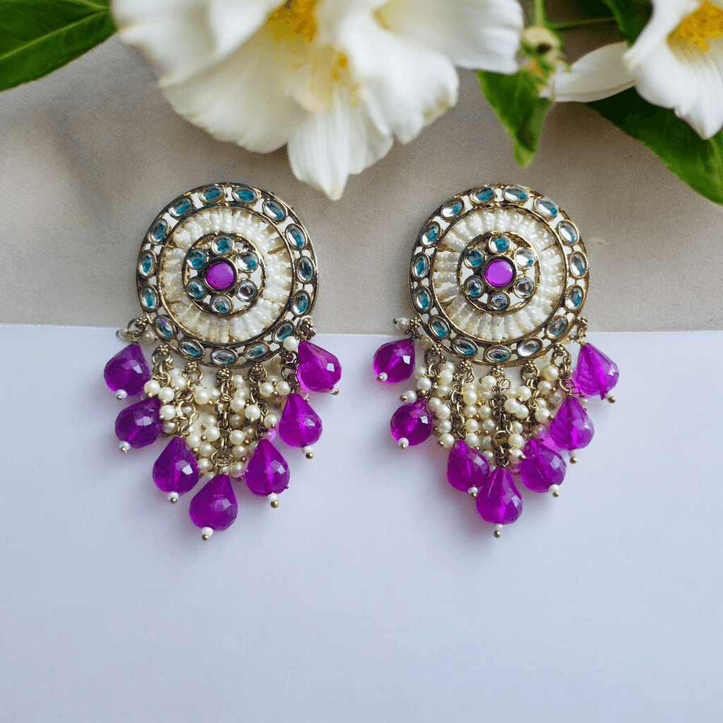 Kundan Earrings, ethnic jewellery