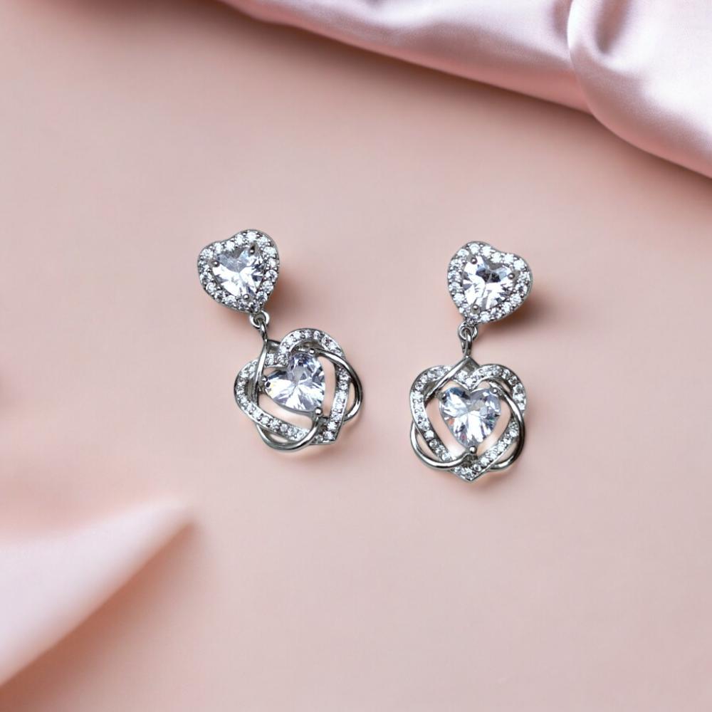 american diamond earrings