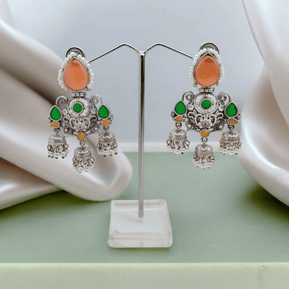 oxidised jhumka