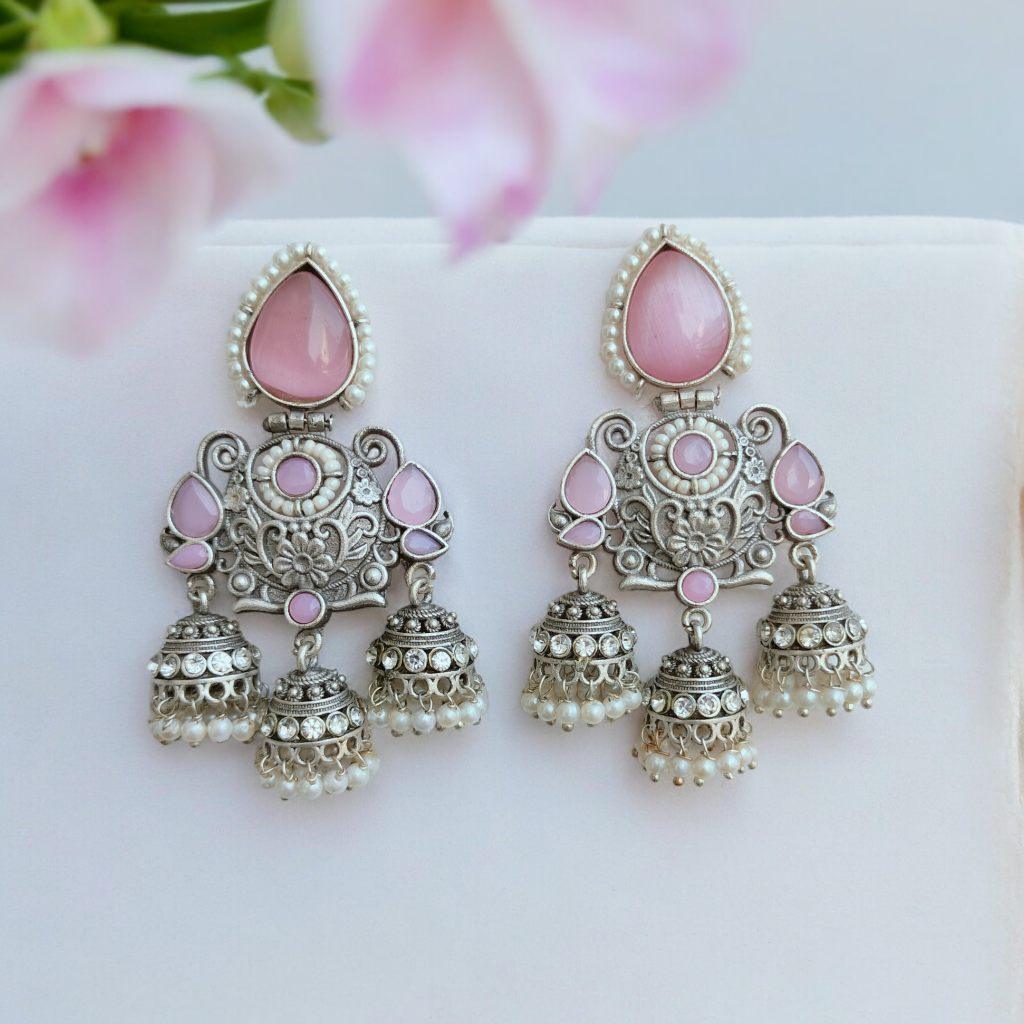 oxidised jhumka