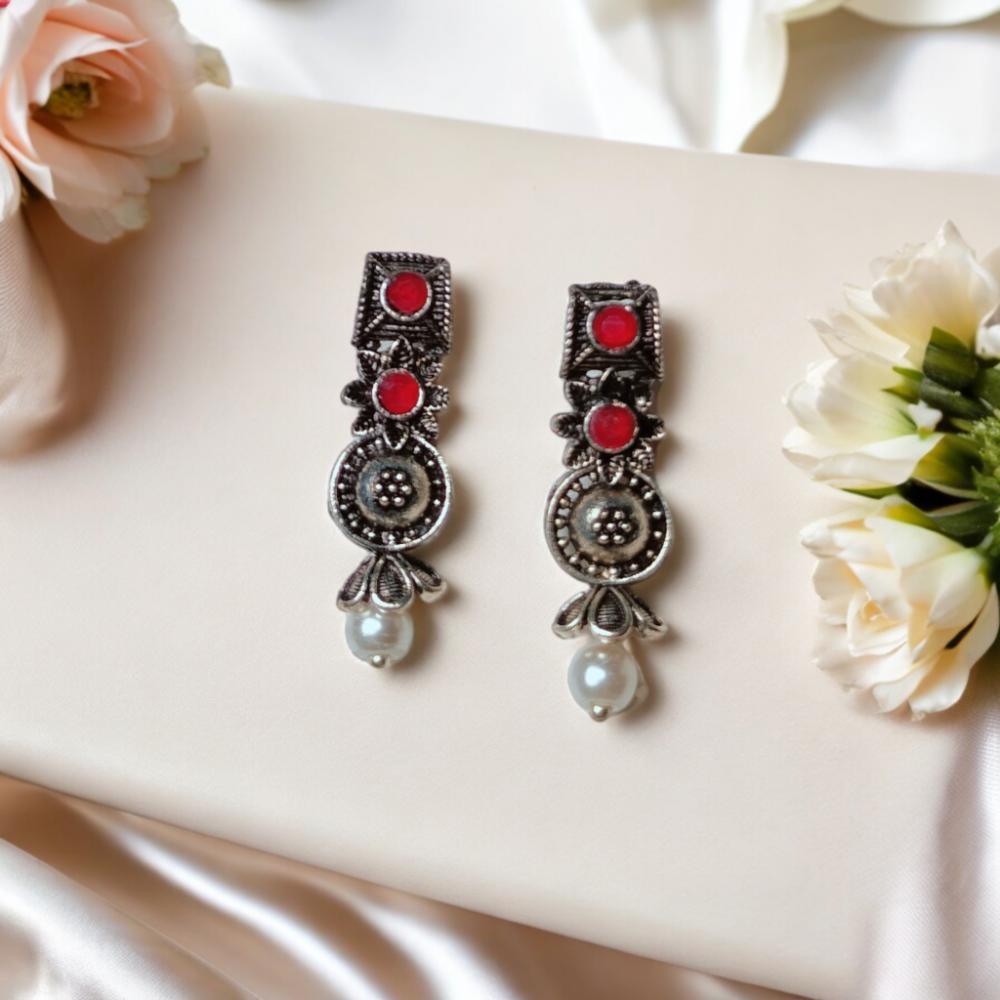 oxidised earrings, oxidised jewellery, oxidised jhumka, oxidized earrings, black polish earrings