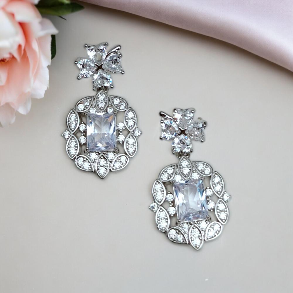 american diamond earrings