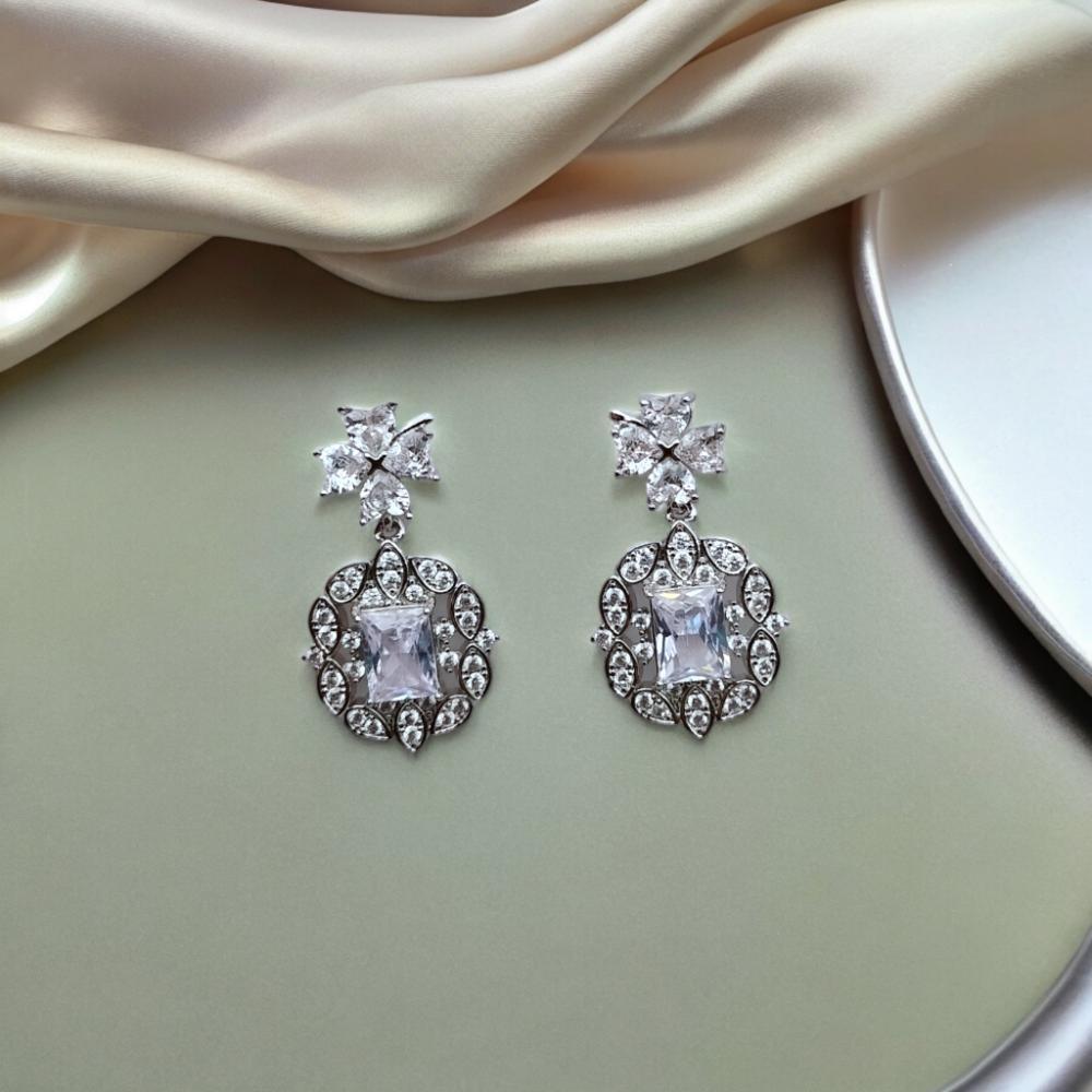 american diamond earrings