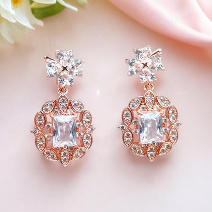 american diamond earrings